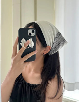 Silk 70 Paisley Scarf Dot Hair Bandana Handkerchief