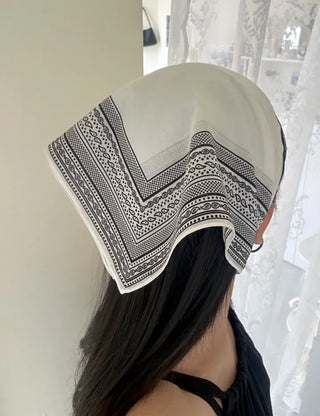 Silk 70 Paisley Scarf Dot Hair Bandana Handkerchief