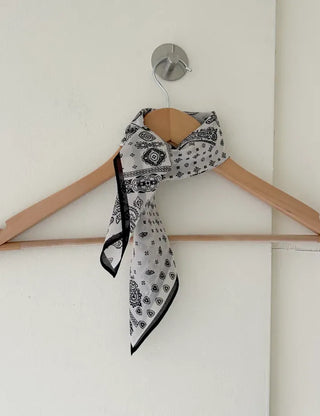 Silk 70 Paisley Scarf Dot Hair Bandana Handkerchief