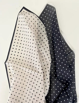 Silk 70 Paisley Scarf Dot Hair Bandana Handkerchief