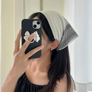 Silk 70 Paisley Scarf Dot Hair Bandana Handkerchief