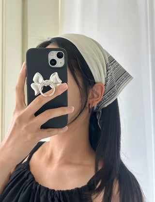 Silk 70 Paisley Scarf Dot Hair Bandana Handkerchief