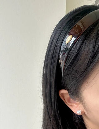 Metal pendant basic headband acrylic hairband