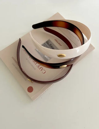 Metal pendant basic headband acrylic hairband