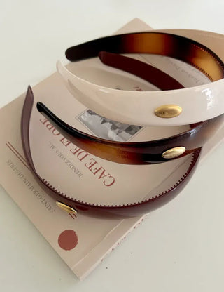 Metal pendant basic headband acrylic hairband