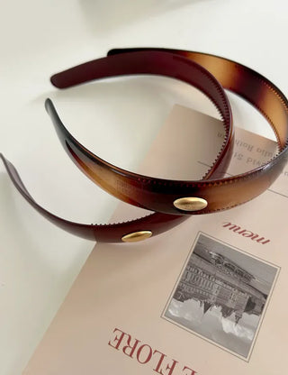 Metal pendant basic headband acrylic hairband