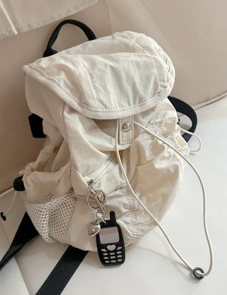 Retro Acrylic Keyring Piece Set: Bag Keyring, Mobile Phone, Car Key Holder