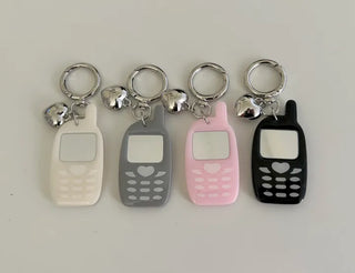 Retro Acrylic Keyring Piece Set: Bag Keyring, Mobile Phone, Car Key Holder