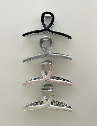 Flat-price shimmer hair clip large updo
