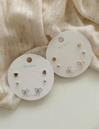 Uniform Price Lovely Earring Set Pearl Heart Earrings