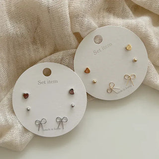 Uniform Price Lovely Earring Set Pearl Heart Earrings