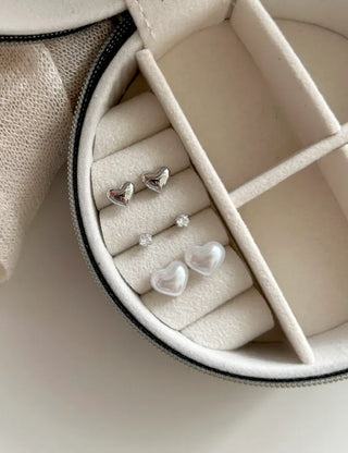 Uniform Price Lovely Earring Set Pearl Heart Earrings