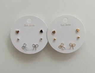 Uniform Price Lovely Earring Set Pearl Heart Earrings