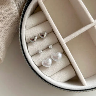 Uniform Price Lovely Earring Set Pearl Heart Earrings
