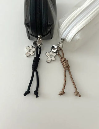 Mini rope bag keyring flower car key holder key ring