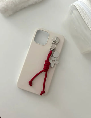 Mini rope bag keyring flower car key holder key ring