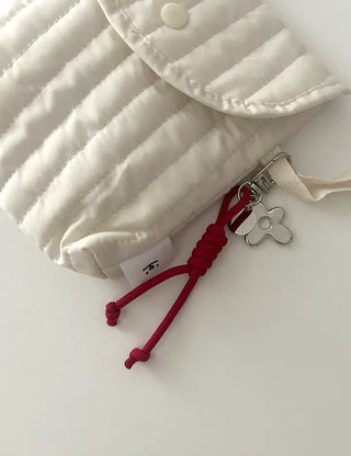 Mini rope bag keyring flower car key holder key ring