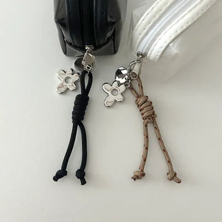 Mini rope bag keyring flower car key holder key ring