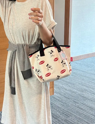 Mickey Canvas Tote Bag Disney Shoulder Eco Bag Daily