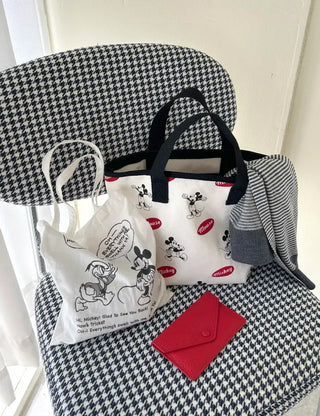 Mickey Canvas Tote Bag Disney Shoulder Eco Bag Daily