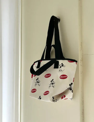 Mickey Canvas Tote Bag Disney Shoulder Eco Bag Daily