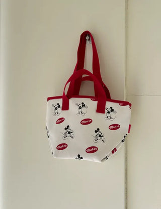 Mickey Canvas Tote Bag Disney Shoulder Eco Bag Daily