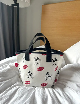 Mickey Canvas Tote Bag Disney Shoulder Eco Bag Daily