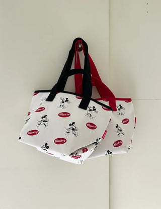 Mickey Canvas Tote Bag Disney Shoulder Eco Bag Daily