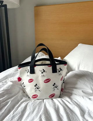 Mickey Canvas Tote Bag Disney Shoulder Eco Bag Daily