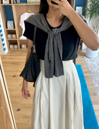 A must-have for transitional seasons: Wool button knit shawl, shoulder shawl, women's autumn cardigan shawl