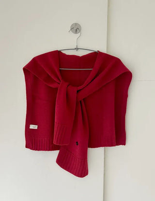 A must-have for transitional seasons: Wool button knit shawl, shoulder shawl, women's autumn cardigan shawl