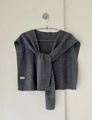 A must-have for transitional seasons: Wool button knit shawl, shoulder shawl, women's autumn cardigan shawl