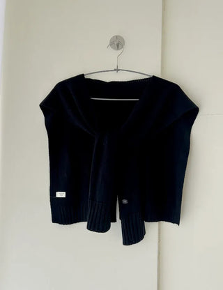 A must-have for transitional seasons: Wool button knit shawl, shoulder shawl, women's autumn cardigan shawl