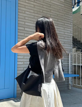 A must-have for transitional seasons: Wool button knit shawl, shoulder shawl, women's autumn cardigan shawl