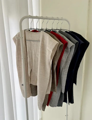 A must-have for transitional seasons: Wool button knit shawl, shoulder shawl, women's autumn cardigan shawl
