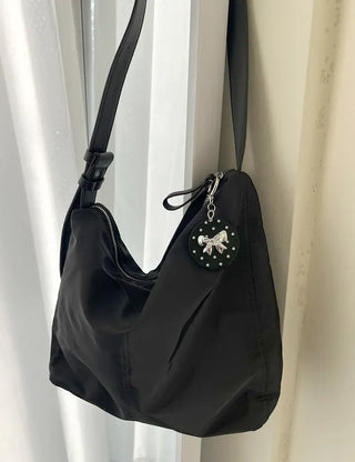 Slide mirror bag keyring ribbon comb key holder bag charm
