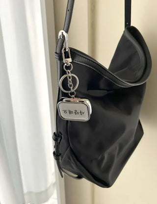 Hangeul Tin Case Bag Keyring Jewelry Storage Key Holder