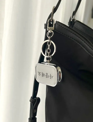 Hangeul Tin Case Bag Keyring Jewelry Storage Key Holder