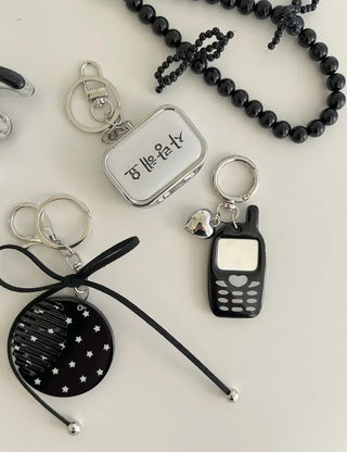 Hangeul Tin Case Bag Keyring Jewelry Storage Key Holder