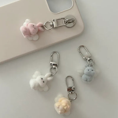 Angel doll bag keyring mini car key holder key ring