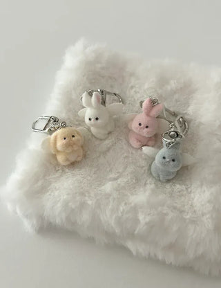 Angel doll bag keyring mini car key holder key ring