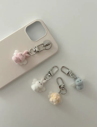 Angel doll bag keyring mini car key holder key ring