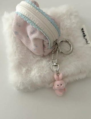 Angel doll bag keyring mini car key holder key ring