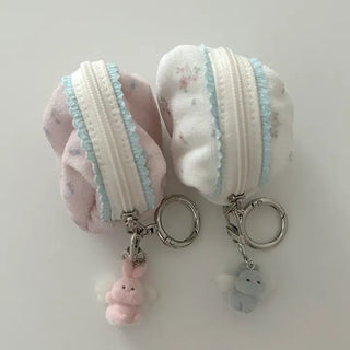 Angel doll bag keyring mini car key holder key ring