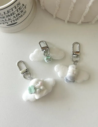 Angel doll bag keyring mini car key holder key ring