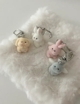 Angel doll bag keyring mini car key holder key ring