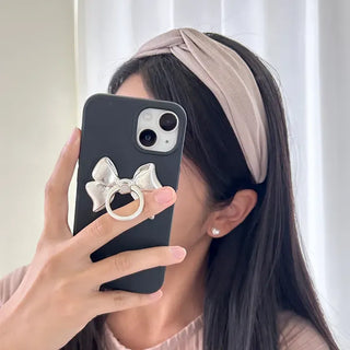 Knit bandana headband ribbed wide hairband