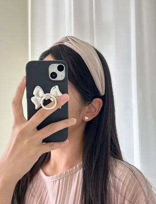 Knit bandana headband ribbed wide hairband