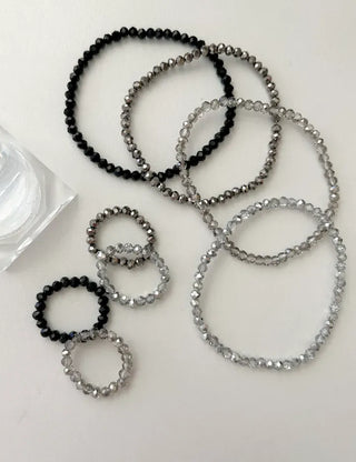1+1 Custom Cut Bead Ring Handmade Women's Fashion Ring