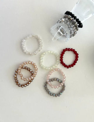 1+1 Custom Cut Bead Ring Handmade Women's Fashion Ring